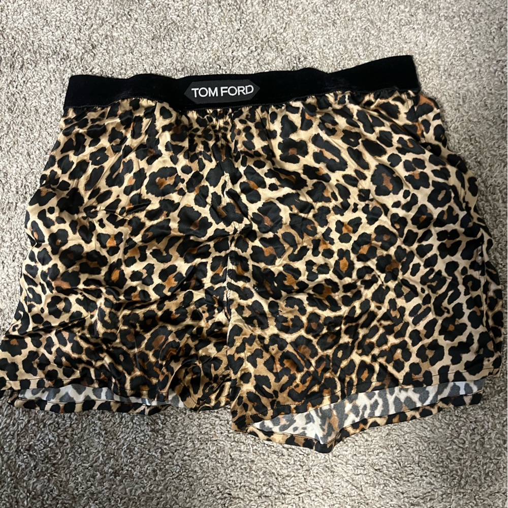 Tom ford cheetah satin boxers.